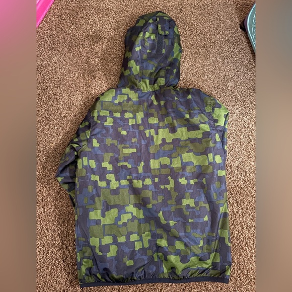Columbia Kids' Camo Raincoat - Green and Black - Picture 3 of 3
